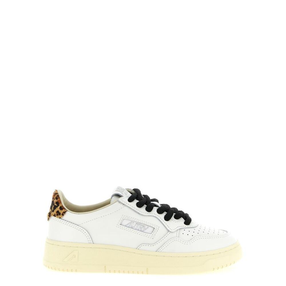 Autry Brown Cowhide Low Top Women's Sneakers